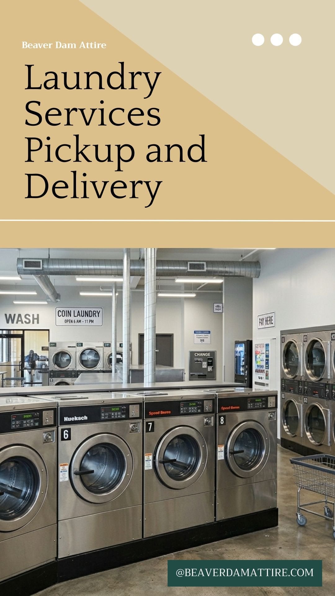 Professional laundry pickup and delivery services in Calgary at Beaver Dam Attire.